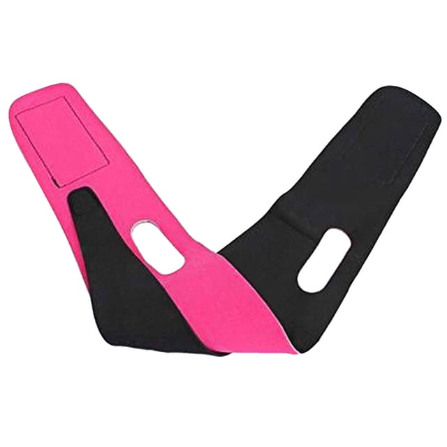 1 Ceinture Amincissante pour le Visage en Tissu Masque Rehausse-Visage Menton Joue Mince Rehausse Compression Réutilisable Sécuritaire Confortable Anti-Froissement Réduction du Double Menton pour Femmes Usage Quotidien