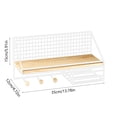 thumbnail image 3 of TIMIFIS Metal Shelves, Apartment Essentials Punch Free Rack Dormitory Bedside Wall Mounted Storage Rack Bedroom Home Wall Rack Wall Mounted Kitchen Rack, 3 of 6