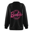 thumbnail image 4 of Mode Décontractée à Manches Longues Imprimé Floral Fermeture Éclair Épaule Extérieure Surdimensionnée Sweat-Shirts Noir S, 4 of 6