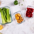 thumbnail image 3 of TechGen Premium Borosilicate Glass Food Storage Containers with Snap Locking Lids, 10 pack, 3 of 5