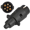 thumbnail image 1 of Trailer Connector, High Conductivity Simple Installation Black Reliable Professional Trailer Plugs  For Trucks For Cars For, 1 of 8