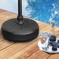 thumbnail image 2 of Gymax Base de Parasol de Patio Ronde 40 Lb 14,5 Pouces Sable d'Eau Remplissable Support de Parasol, 2 of 10