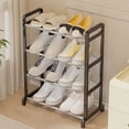thumbnail image 4 of Todaioua 4-Tier Shoe Rack, Shoe Storage Shelf Organizer, Durable Plastic Structure Free Standing Shoe Rack for Closet Entryway Doorway Hallway Bedroom, 4 of 9