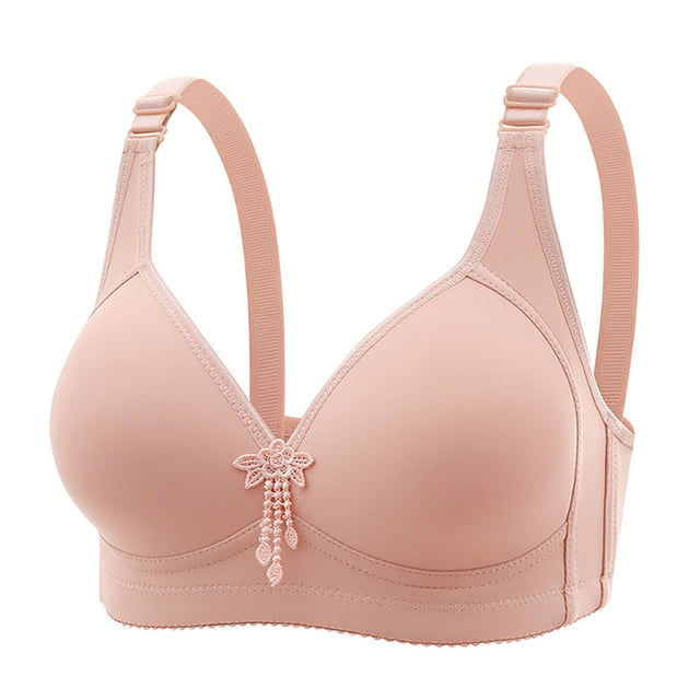 Birdeem Woman Color Thin and Steel Hoop Gathered Breathable Underwear for Daily Bras