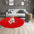 thumbnail image 1 of Back To School Supplies Sale!Fluffy Round Rug,Plush Ound Rugs for Living Room,White Faux Fur Rug,Fluffy Washable Shag Rug for Living Room, Fuzzy Small Circle Rug for Bedroom Dorm Plush Rug Room, 1 of 8