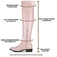 thumbnail image 3 of Unique Bargains Bottes Cuissardes à Talons Blocs à Bout Rond pour Femmes, 3 of 6
