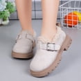 thumbnail image 4 of MIASHUI Girls Winter Ankle Boots Kids Solid Color Warm Plus Shoes,White,4-4.5 Years, 4 of 8