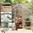 thumbnail image 4 of Outsunny Greenhouse, Walk-In Hot House, Clear PC Board with Sliding Door, 4 of 10