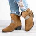 thumbnail image 1 of LSLJS Bottes Courtes Vintage pour Femmes, Bottes à Talon Moyen, Chaussures, Bottes de Cowboy Western Modernes, Bottes de Cowboy Usées, Bottines et Bottillons pour Femmes, Bottes pour Femmes, 1 of 4