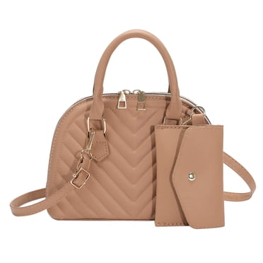 Yatlte Collection Satchel Bags for Women With Wristlet Wallet, Vegan Leather Shoulder Pocketbook Handbag Purse