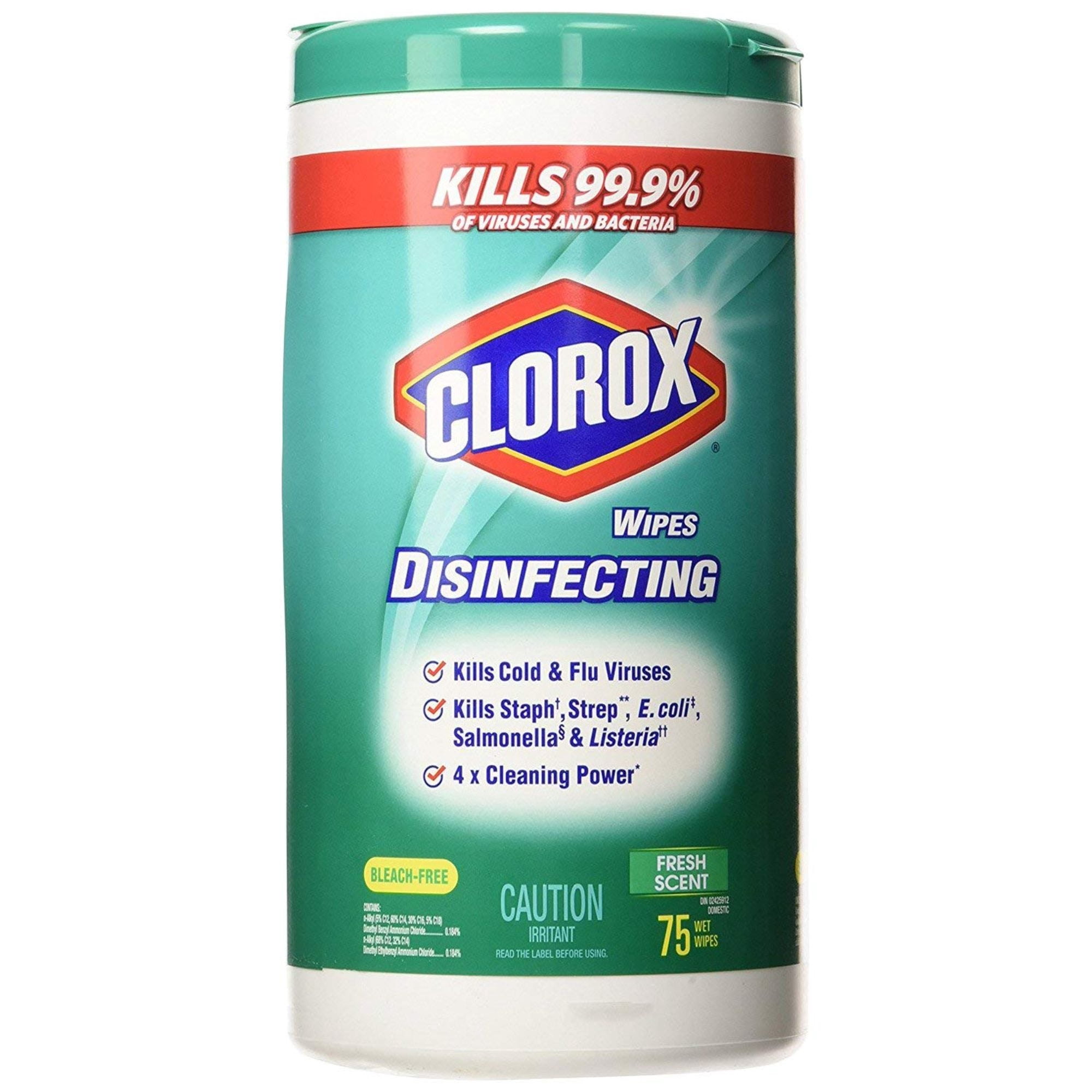 Clorox Disinfecting Wipes, Bleach Free Cleaning Wipes - Fresh Scent - 75 Count