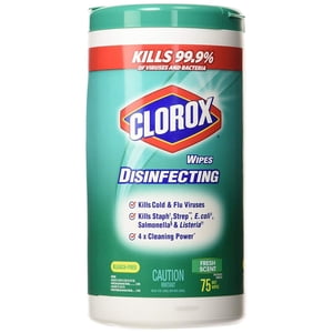 Clorox Disinfecting Wipes, Bleach Free Cleaning Wipes - Fresh Scent - 75 Count