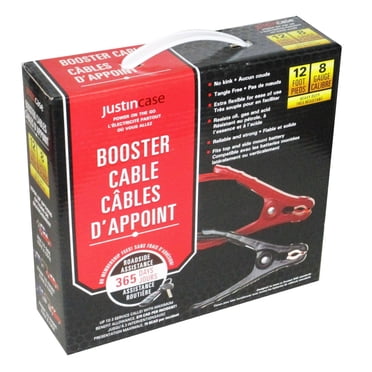 Justin Case 12 foot 8 Gauge Booster Cables