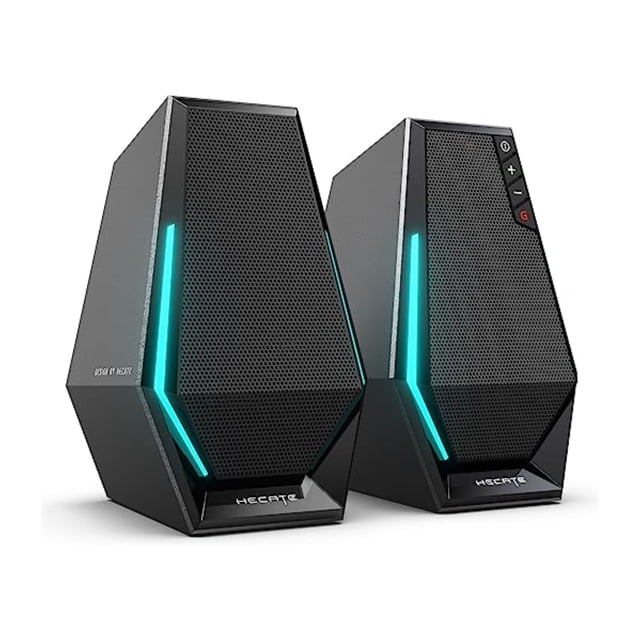 Edifier G1500 Haut-Parleurs d'Ordinateur, Haut-Parleurs de Jeu Hécate avec RVB, Bluetooth 5.3, Entrée USB, Entrée AUX 3,5 mm Pris en Charge, Noir