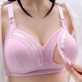 thumbnail image 4 of Womans Nursing Bra Front Release Glossy Comfortable Breathable Bra Underwear No Rims, 4 of 9