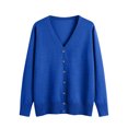 thumbnail image 4 of MeetoTime Women's Long Sleeve Lightweight Cardigans Open Front Button down Soft Knit Sweater Outwear, 4 of 7