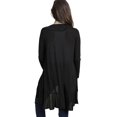 thumbnail image 4 of Cardigan à Volants Ouvert devant Couleur Unie Manches Longues pour Femmes, 4 of 7