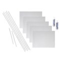 thumbnail image 1 of FASÄDE Hammered Decorative Vinyl Backsplash 15 sq ft Kit in Matte White, 1 of 7