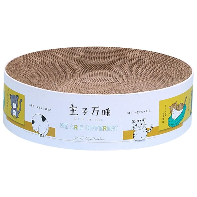 GROWTH TANK Cat Scratch Bowl Cat Scratcher Round Cat Scratching Board Corrugated Scratch Pad A Medium