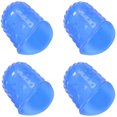 thumbnail image 1 of 4pcs Guitar Playing Left Hand Fingertip Protector Ukulele Guitar Fingertip Silicone Protective Cover, 1 of 7