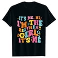 thumbnail image 3 of MEZZALL T-Shirt Décontracté à Lettres pour Filles, Col Rond, Manches Courtes, Coloré, 4-5 Ans, 3 of 3