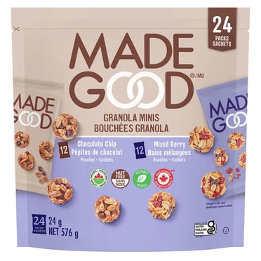 MadeGood Granola Minis, GF, NON GMO, Vegan 24 × 24 g