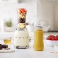 thumbnail image 3 of SMEG 50's Retro Style Personal Blender with Backlit Knob and Two 600 ML BPA Free bottles PBF01CRUS Cream, 3 of 6
