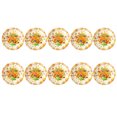 thumbnail image 1 of Thanksgiving Paper Plates 10 Piece Thanksgiving Halloween 9 Inch Turkey Letters Fruit Pumpkin Disposable Paper Plates for Dinner Parties Convenient And Portable Use Thanksgiving Plates Dispo, 1 of 6