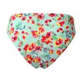 thumbnail image 2 of Kids Girls' Slim Swimming Bottom with Lining UPF50+ Sun Protection Rash Guard Swim Brief Orange Flowers 14, 2 of 7