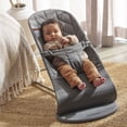thumbnail image 2 of BabyBjorn Bouncer Bliss, Tissé, Courtepointe Pétale, Anthracite, 2 of 4