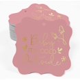 thumbnail image 2 of Inkdotpot Pack Of 100 Real Gold Foil Bracket Shape Paper Tags Baby It's Cold Outside Baby Shower Favor Hang Tags, 2 of 6