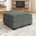 thumbnail image 1 of HONBAY Ottoman de Canapés Sectionnels Modulaires en Velours Côtelé, Vert, 1 of 5
