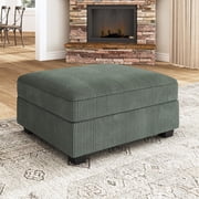 HONBAY Ottoman of Modular Sectional Corduroy Sofas, Green