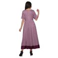 thumbnail image 3 of Moomaya Robe Kurti Tunique Longue Ligne A pour Femmes, Manches au Coude, Kurti Décontractée Imprimée, 3 of 5