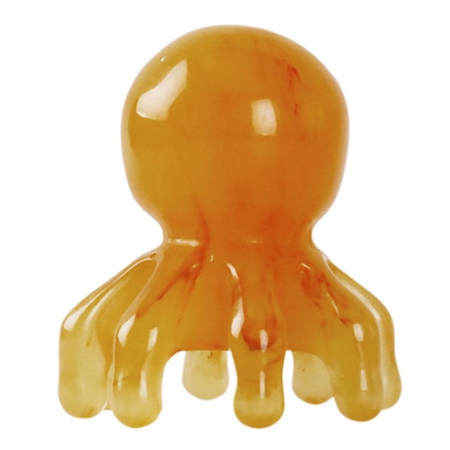 SharkTRUE Portable Octopus-Shaped Beeswax Resin Head Massager: Relax & Detox Anywhere