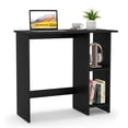 thumbnail image 1 of Costway Small Computer Desk with Storage Modern Writing Desk with Adjustable Shelf Black, 1 of 10