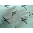 thumbnail image 4 of oneOone Cotton Silk Fabric Bird Block Printed Fabric 1 Yard 42 Inch Wide, 4 of 4
