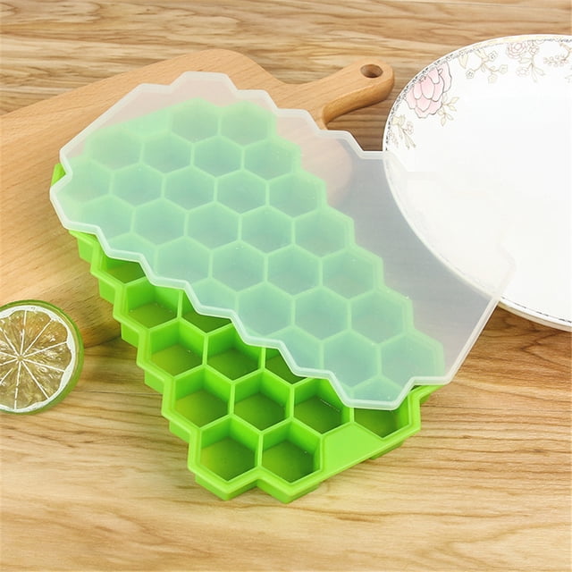Dvkptbk Ice Cube Mold Honeycomb Shape Ice Maker Ice Tray Ice Storage Containers Kitchen Gadgets