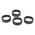 thumbnail image 3 of Center Console Knob Trim, AC Switch Ring Rustproof Dustproof Aluminium Alloy Protective Anti Scratch Fashion  For Car Black, 3 of 8