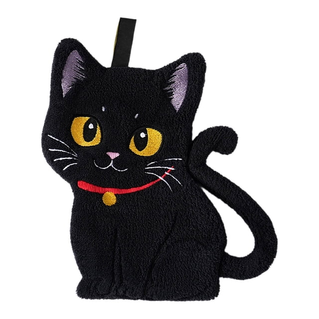 LSLJS Soft and Absorbent Cats Hand Towels for Bathrooms and Kitchens
