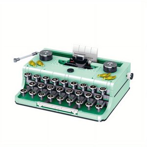 CNKOO Compatible Major Blocks Building Toys Retro Typewriter Puzzle Assembling Building Blocks Toys For Boys And Girls Birthday Gifts