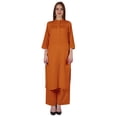 thumbnail image 1 of Bimba Robe Traditionnelle Indienne Unie pour Femmes Ensemble Kurta et Pantalon Ethnique Indien Palazzo, 1 of 7