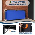 thumbnail image 4 of BeesClover 6Ft/7Ft Portable Pool Table, Adults Folding Billiards Tables, Outdoor Pool Table for Family Game Room, Adult Rrec Room, Basements, Man Cave or Garage, 4 of 7