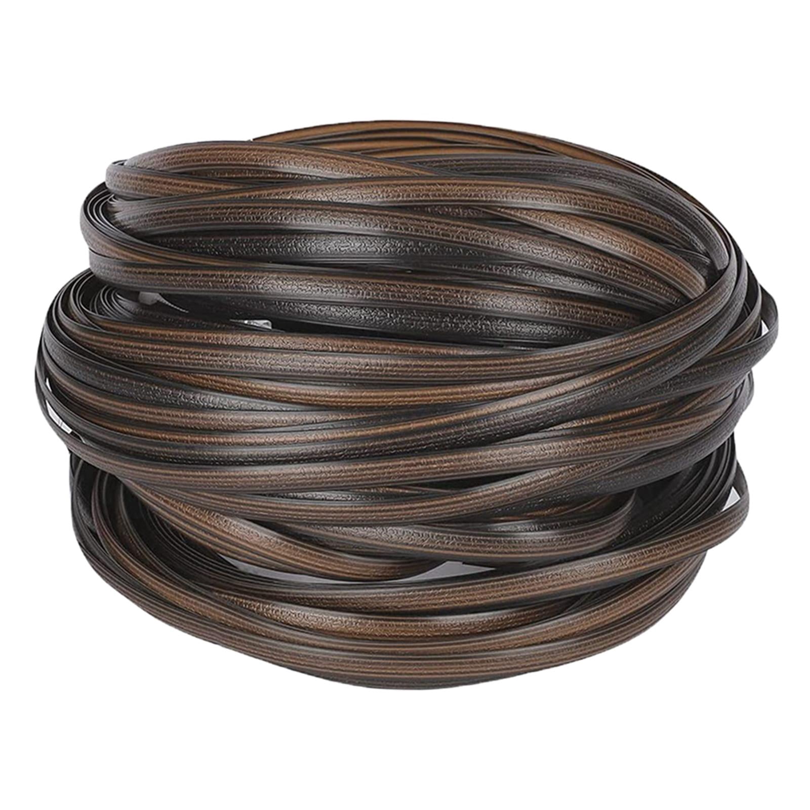 koolsoo 32m Durable High Strength Plastic Rattan Wicker Kit Patio Furniture Repair Light Light brown