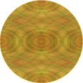 thumbnail image 1 of Ahgly Tapis Rond Lavable en Machine Intérieur Transitionnel Jaune Profond, 3 Pieds Rond, 1 of 7