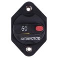 thumbnail image 2 of FRCOLOR Circuit Breaker Automatic Circuit Breaker for Protection Made of PVC Black Color 50A,2.19"X1.46"X1.5", 2 of 4