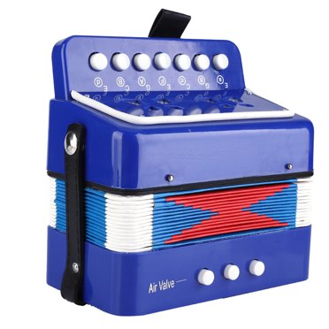 Noref Children 7-Key 2 Bass Mini Small Accordion Educational Musical Instrument Rhythm Toy, Accordion Toy, Kids Accordion