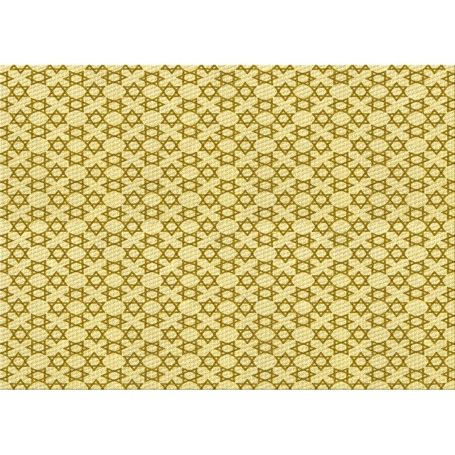 Ahgly Company Machine Washable Indoor Rectangle Transitional Caramel Brown Area Rugs, 6' x 9'