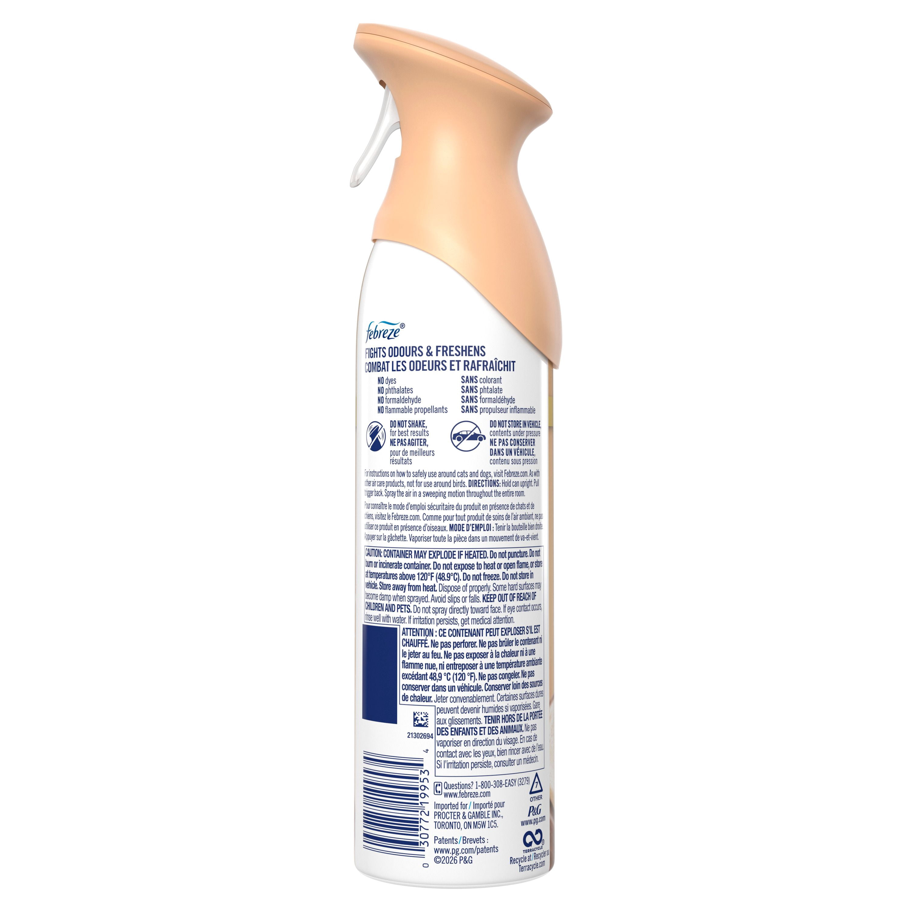 Febreze Air, Air Freshener Spray, Odour Fighting Room Spray, Soothe & Restore, 1ct