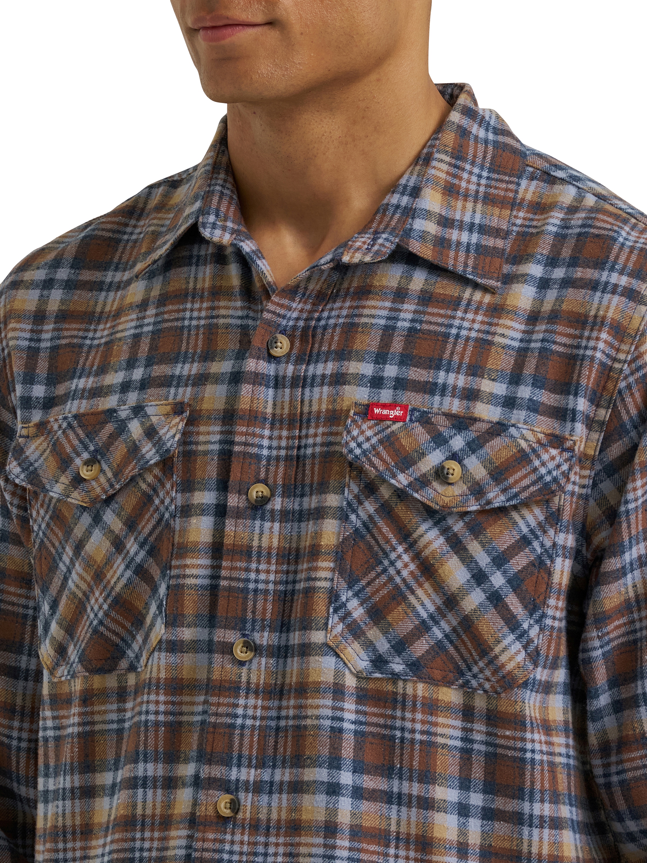 Chemise à manches longues à carreaux pour hommes Wrangler®